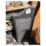 Vintage Black Wood Saloon Door