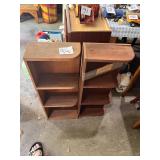 Pair of Mid-Century Wood Wall Shelves