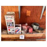 hook n' hang, Oil Filter, and Metal Ware Lot