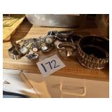 Assorted Silver-Tone Watches and Bracelets