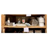 Assorted Vintage Glassware and Figurines drink
