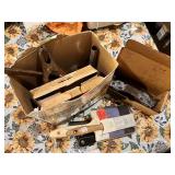 Assorted Vintage Hand Tools and Painting Supplies