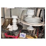 White Tableware kitchen Ceramic cake platter