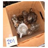 Assorted Glassware and Decorative Pitcher Lot