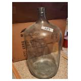 Large Clear Glass Decorative Jug