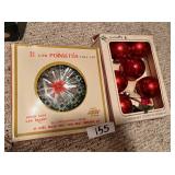 Vintage Christmas Tree Topper and Ornament Set