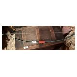 Vintage Green Recurve Archery Long Bow