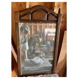 Traditional Wood Framed Arched Wall Mirror