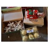 Christmas Ornament and Santa Sleigh Lot