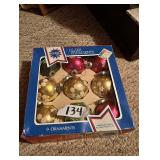 Set of 9 Goby American Made Glass Ornaments