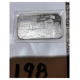 New & Old Inclined Plane Commemorative Silver Bar