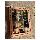 Vintage Glass Christmas Ornament Set