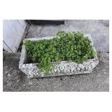 Textured Stone Rectangular Planter