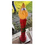 Vintage Blow Mold Christmas Candle Decoration