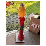Vintage Christmas Blow Mold Candle Decoration