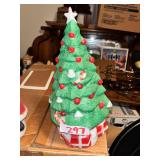 Vintage Blow Mold Plastic Christmas Tree Decor