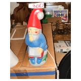 Vintage Lighted Blow Mold Santa Gnome Figure