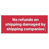 No refunds on damages by ship company