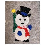 Plastic popcorn Christmas decoration snowman