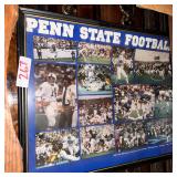 Framed Penn State Football Photo Collage