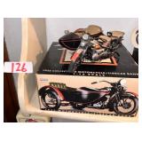 1933 Motorcycle Sidecar Bank 1:12 Scale Replica