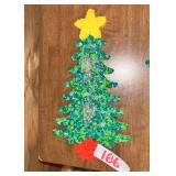 mini Plastic popcorn Christmas decoration tree