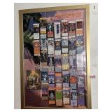 Super Bowl Ticket Collection Framed Display