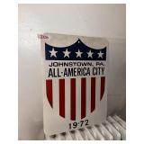 1972 Johnstown PA All-America City Metal Sign