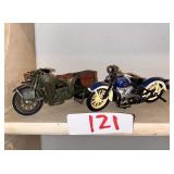 Set of Two Diecast Harley-Davidson Motorcycles