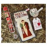 Set of 4 Christmas Holiday Decor Items