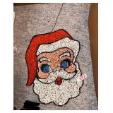 melted Plastic popcorn Christmas decoration santa