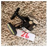 Vintage Black Spinning Fishing Reel