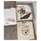 Pittsburgh Steelers Santa Rocking Horse Ornament