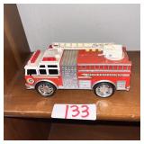 Vintage Red Fire Department Toy Engine
