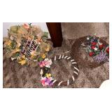 Set of Three Decorative Seasonal Wreaths