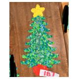 mini Plastic popcorn Christmas decoration tree