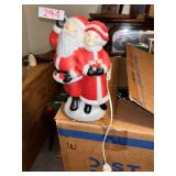 Vintage Santa and Mrs. Claus Blow Mold Figurine