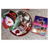 Set of 3 Festive Holiday Collectible Tins