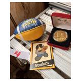 Super Bowl XXXIII Football & Steelers mint coin