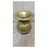 Vintage Pony Express Tobacco Brass Spittoon