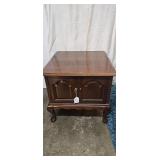 Queen Anne Style Wooden Nightstand