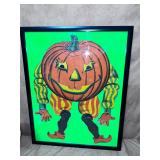 Framed Vintage BEISTLE Jointed Jack O Lantern