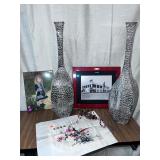 Decor Lot Vases Picture Frames