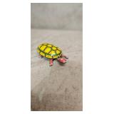 Vintage Tin Wind Up Walking Toy Turtle