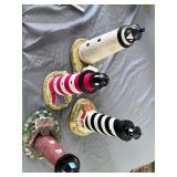 Lot of lighthouse lamp toppers