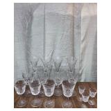 Crystal glasses - some marked Waterford
