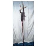 Shaman Druid Ritual Walking stick with antler