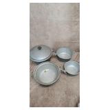 Guardian Service Hammered Aluminum Nesting Bowls