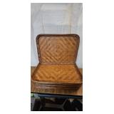 Lot of Bamboo Serving Trays Woven