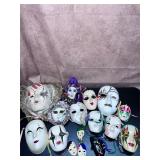 Hand Painted Ceramic Masks Mardi Gras Mask
